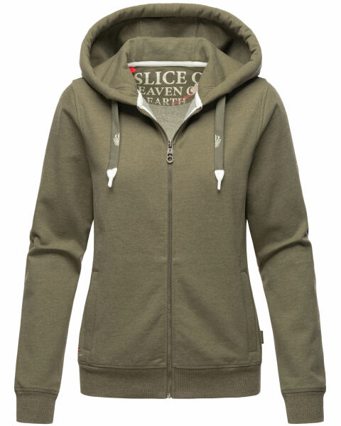 Navahoo Engelshaar Damen hoodie Olive-Mel-Gr.XS