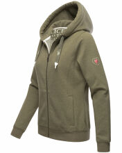 Navahoo Engelshaar Damen hoodie Olive-Mel-Gr.XS