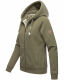 Navahoo Engelshaar Damen hoodie Olive-Mel-Gr.XS