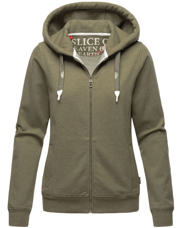 Navahoo Engelshaar Damen hoodie Olive-Mel-Gr.M