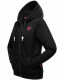 Navahoo Cremetörtchen Damen Hoodie Schwarz-Gr.XS