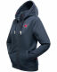 Navahoo Cremetörtchen Damen Hoodie Dusty-Blau-Gr.S