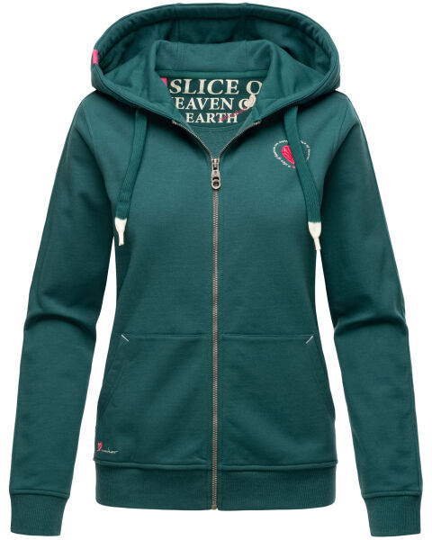 Navahoo Cremetörtchen Damen Hoodie Ozean-Grün-Gr.XS