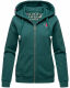 Navahoo Cremetörtchen Damen Hoodie Ozean-Grün-Gr.XS