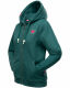 Navahoo Cremetörtchen Damen Hoodie Ozean-Grün-Gr.XS