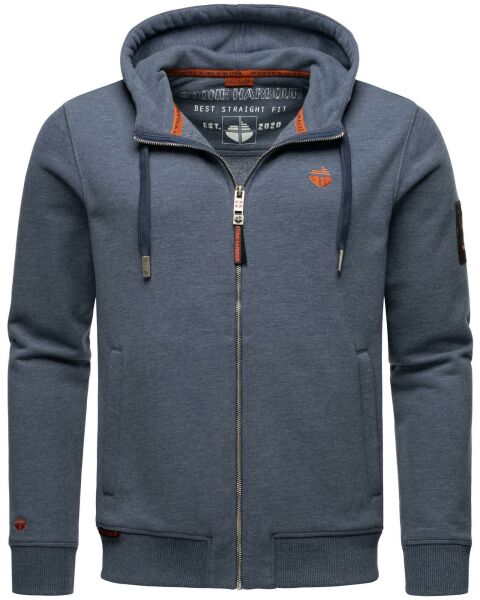 Stone Harbour Billie Joy Herren Sweatjacke Hoodie Blau-Mel-Gr.M