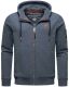 Stone Harbour Billie Joy Herren Sweatjacke Hoodie Blau-Mel-Gr.M