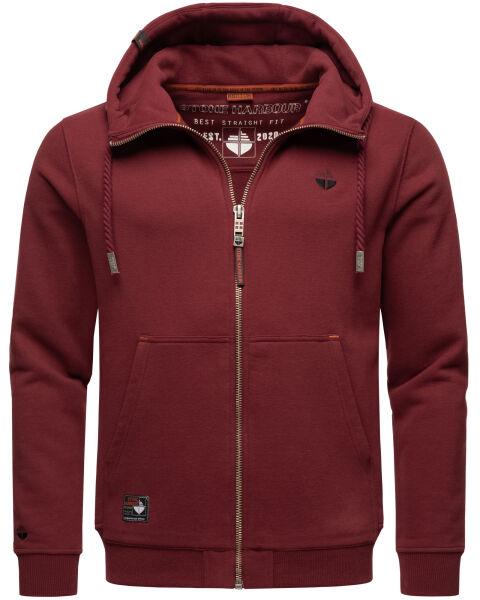 Stone Harbour Jacobi Jami Herren Sweatjacke Hoodie Bordeaux Größe S - Gr. S
