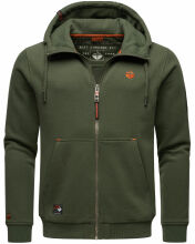 Stone Harbour Jacobi Jami Herren Sweatjacke Hoodie Dunkel Olive Gr&ouml;&szlig;e S - Gr. S
