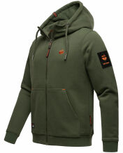Stone Harbour Jacobi Jami Herren Sweatjacke Hoodie Dunkel Olive Gr&ouml;&szlig;e S - Gr. S