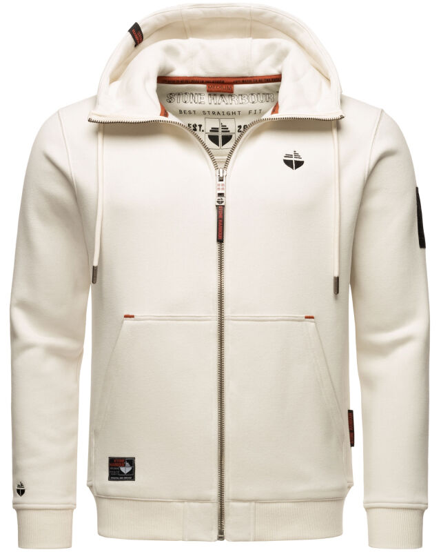 Stone Harbour Jacobi Jami Herren Sweatjacke Hoodie Weiss Gr&ouml;&szlig;e XL - Gr. XL