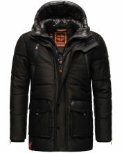 Stone Harbour Mitjaa Herren Winter Jacke Parka Schwarz-Gr.S