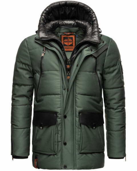 Stone Harbour Mitjaa Herren Winter Jacke Parka Stone-Green-Gr.L