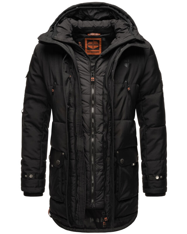 Stone Harbour Tahaa Herren Winterjacke / Winterparka Schwarz