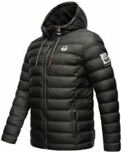 Stone Harbour Zaharoo wasserdichte Herren Regen Steppjacke Schwarz Größe S - Gr. S