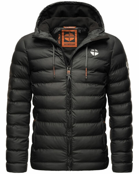 Stone Harbour Zaharoo wasserdichte Herren Regen Steppjacke Schwarz Größe L - Gr. L