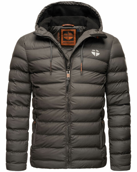 Stone Harbour Zaharoo wasserdichte Herren Regen Steppjacke Anthrazit Größe XXXL - Gr. 3XL