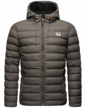Stone Harbour Zaharoo wasserdichte Herren Regen Steppjacke Anthrazit Größe XXXL - Gr. 3XL