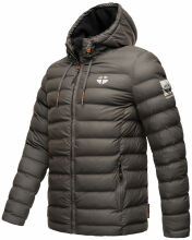Stone Harbour Zaharoo wasserdichte Herren Regen Steppjacke Anthrazit Größe XXXL - Gr. 3XL
