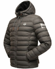 Stone Harbour Zaharoo wasserdichte Herren Regen Steppjacke Anthrazit Größe XXXL - Gr. 3XL