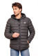 Stone Harbour Zaharoo wasserdichte Herren Regen Steppjacke Anthrazit Größe XXXL - Gr. 3XL