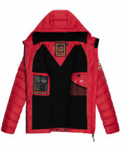 Stone Harbour Zaharoo wasserdichte Herren Regen Steppjacke Chili Rot Größe M - Gr. M