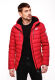 Stone Harbour Zaharoo wasserdichte Herren Regen Steppjacke Chili Rot Größe M - Gr. M