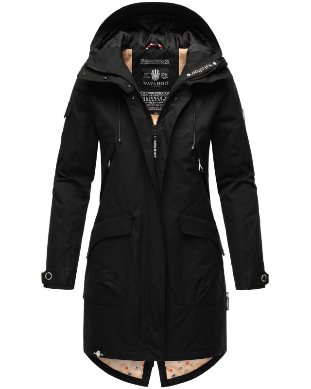 Navahoo Pfefferschote Damen Parka Schwarz