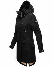 Navahoo Pfefferschote Damen Parka Schwarz Gr&ouml;&szlig;e L - Gr. 40