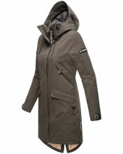 Navahoo Pfefferschote Damen Parka Anthrazit Größe S - Gr. 36