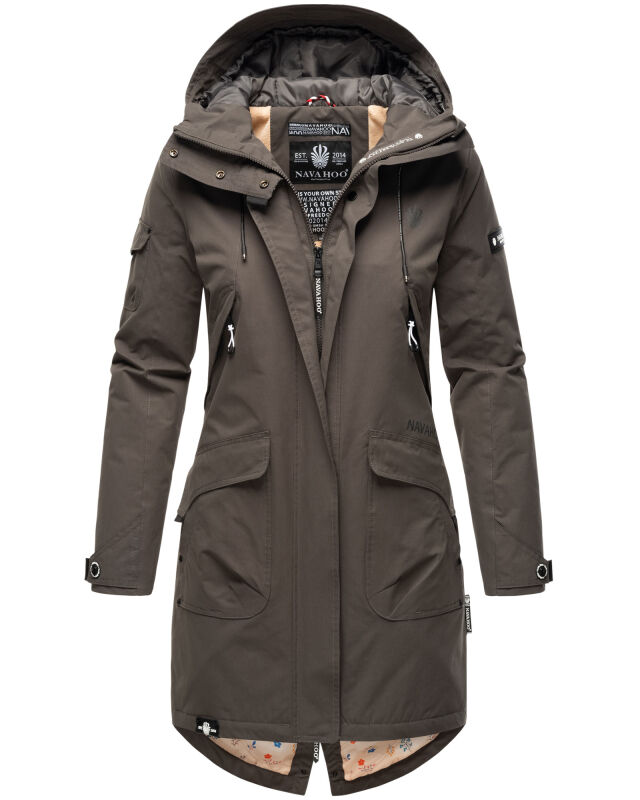 Navahoo Pfefferschote Damen Parka Anthrazit