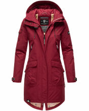 Navahoo Pfefferschote Damen Parka Rot Gr&ouml;&szlig;e M - Gr. 38
