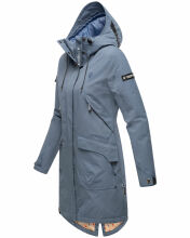 Navahoo Pfefferschote Damen Parka Blau Größe XS - Gr. 34