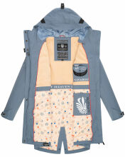 Navahoo Pfefferschote Damen Parka Blau Größe XS - Gr. 34