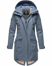 Navahoo Pfefferschote Damen Parka Blau Größe S...