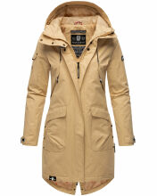 Navahoo Pfefferschote Damen Parka Beige Gr&ouml;&szlig;e XS - Gr. 34
