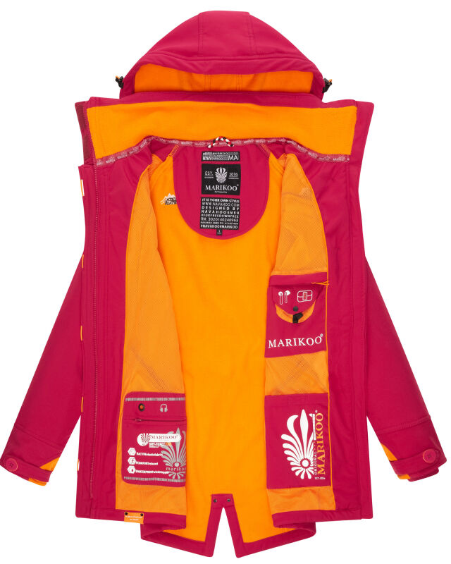 Marikoo Soulinaa Damen Softshell Jacke Fuchsia-Gr.XXL