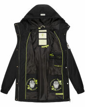 Navahoo Neophee Damen Softshell Parka Schwarz-Gr.XS