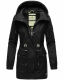 Navahoo Neophee Damen Softshell Parka Schwarz-Gr.XS