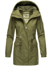 Navahoo Neophee Damen Softshell Parka Olive-Gr.XS