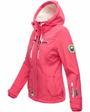 Marikoo Kleinezicke Damen Softshell Jacke Pink-Gr.XL