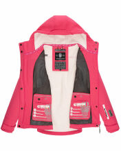 Marikoo Kleinezicke Damen Softshell Jacke Pink-Gr.XL