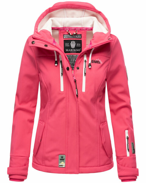 Marikoo Kleinezicke Damen Softshell Jacke Pink-Gr.XXL