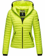 Navahoo Kimuk Damen Übergangs Steppjacke Neon Grün Größe XS - Gr. 34