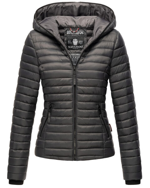 Navahoo Kimuk Damen Übergangs Steppjacke Anthrazit Größe XS - Gr. 34
