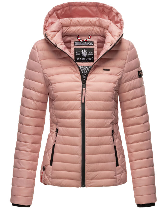 Marikoo Samtpfote leichte Damen Steppjacke Powder Rose Gr&ouml;&szlig;e S - Gr. 36