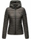 Marikoo Samtpfote lightweight ladies quilted jacket Anthrazit Größe M - Gr. 38