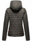 Marikoo Samtpfote lightweight ladies quilted jacket Anthrazit Größe M - Gr. 38