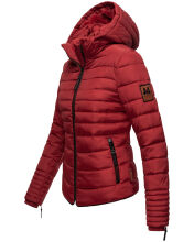Marikoo Amber Damen Winter Steppjacke mit Teddyfell Blood Red Gr&ouml;&szlig;e XS - Gr. 34