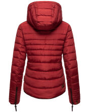 Marikoo Amber Damen Winter Steppjacke mit Teddyfell Blood Red Gr&ouml;&szlig;e XS - Gr. 34